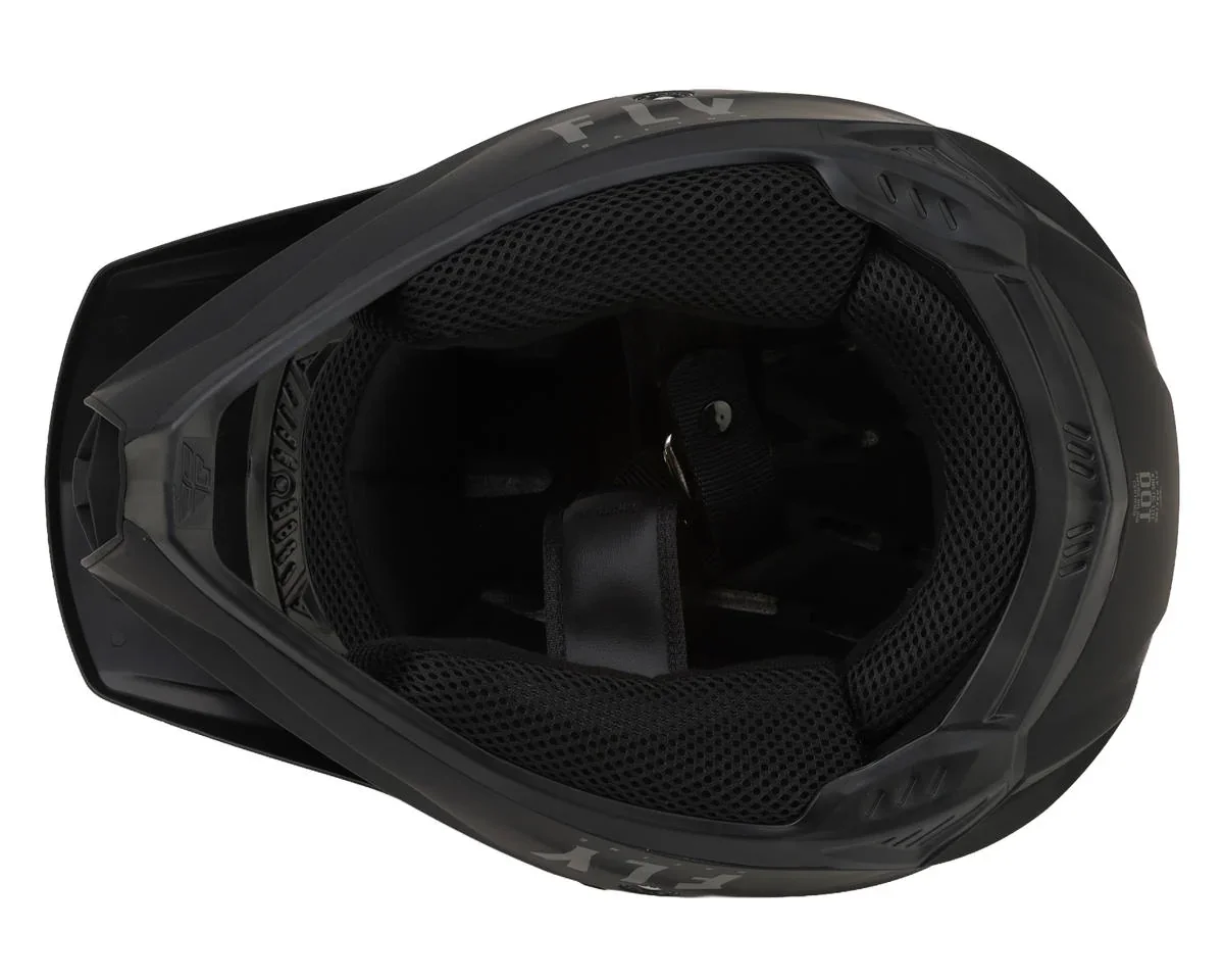 Fly Racing Kinetic Lite Solid Helmet (Matte Black) (XL) - view 4